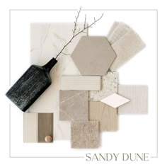 the sandy dune collection is available in several different colors and sizes, including beiges