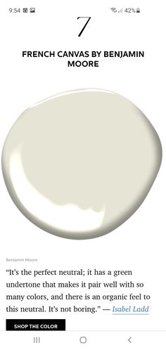 the french canvas by benjamin moore website