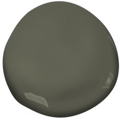 a gray paint color with white trim on the bottom and one side, in an oval shape