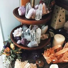 Crystal Altar, Crystal Magic, Meditation Space, Meditation Room, Crystal Decor, Crystal Collection