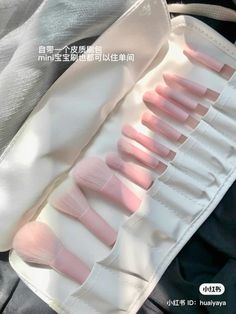 Korean Makeup Brushes, Aesthetic Makeup Brushes Set, Kawaii Makeup Brushes, Kawaii Makeup Case, Princesscore Makeup Products