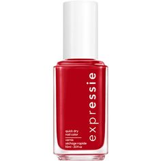 expressie is the only quick dry nail polish worthy enough to carry the essie name. expressie dries in about a minute so you can grab, try, and apply on-the-fly. essie’s first-ever angled brush allows for easy application with both hands. a wide range of unconventional shades to express yourself in every moment. vegan formula: does not contain animal derived ingredients. angle brush down on clean nail bed; apply two coats of any expressie color using dominant hand. flip and angle brush down using Fast Drying Nail Polish, Quick Dry Nail Polish, Dry Nails Quick, Essie Gel Couture, Sally Hansen Miracle Gel, Gel Couture, Essie Gel, Vegan Nail Polish, Dry Nail Polish