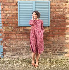 Handmade to order in west Wales, U.K available in sizes uk4-26 Midi length dress 100% cotton in red, navy, brown or black Pockets, tie waist, mid length sleeves Red Dresses With Pockets Relaxed Fit, Red Dresses With Pockets And Relaxed Fit, Spring Red Midi Dress With Pockets, Fall Season Relaxed Fit Maxi Dress, Relaxed Fit Fall Maxi Dress, Cotton Midi Dress With Floral Print For Work, Red Midi Dress With Ditsy Floral Print, Relaxed Fit Linen Midi Dress For Work, Fall Cotton Midi Dress With Floral Print