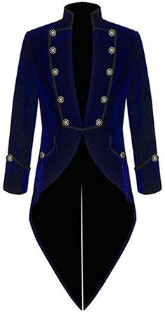 Terno Slim Fit, Fashion Hashtags, Terno Slim, Steampunk Woman, Blue Swallow, Goth Steampunk, Gothic Jackets, Waistcoat Woman