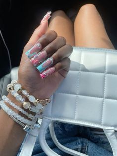 Klaws Nails, Glow Nails, French Acrylic Nails