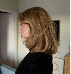 Long Layered Bob, Dark Blonde Hair, Layered Bob, Dye My Hair, Dark Blonde, Good Hair Day, Hair Day, Dark Hair, Makeup Inspiration