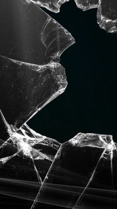 broken glass with light coming through it