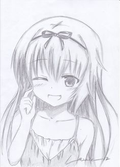 a pencil drawing of a girl with long hair and glasses holding her hand up to her face