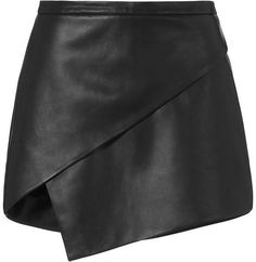 Michelle Mason EXCLUSIVE Asymmetric Leather Mini Skirt: Black Leather Zipper Skirt, Asymmetrical Mini Skirt, Look 80s, Short Leather Skirts, Leather Miniskirt, Skirt Asymmetrical, Michelle Mason, Zipper Skirt, Skirt Short