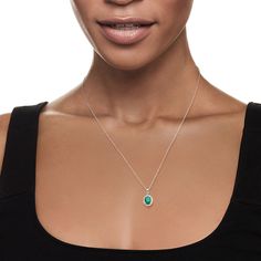 Ross-Simons - 1.10ct Emerald, .20ct t. w. White Topaz Pendant Necklace. 18". Classic beauty can come at a nice price. Our lovely pendant necklace features a verdant 1.10 carat oval emerald iced by a halo of .20 ct. t. w. white topaz rounds. Set in polished sterling silver and suspended from a cable chain. Springring clasp, white topaz and emerald pendant necklace. Emerald birthstones are the perfect gift for May birthdays. May Birthdays, Emerald Pendant Necklace, Emerald Necklace Pendant, Necklace Emerald, Emerald Birthstone, Topaz Pendant, Fine Jewelery, Emerald Pendant, Classic Beauty