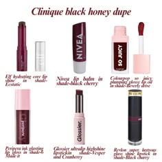 Clinique blackhoney dupes Black Honey Clinique, Clinique Black Honey, Makeup Tuts, Smink Inspiration, Black Honey, Makeup Help