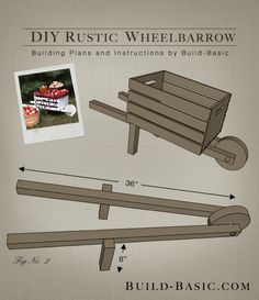 the diy rustic wheelbarrow plans and instructions