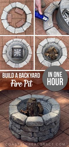 how to build a backyard fire pit in one hour