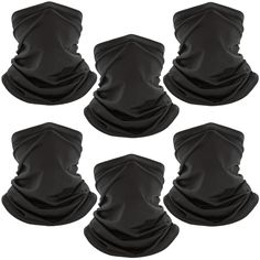 PRICES MAY VARY. VERSATILE DESIGN: This 6-pack neck gators of balaclavas as a neck gaiter, headband or face mask. Our bandana gaitor mask is made of polyester, it is skin-friendly, lightweight and breathable. BREATHABLE COMFORT: This neck gaiters for women and men ,Made from soft, breathable polyester fabric that wicks moisture and keeps you cool during outdoor activities. DURABLE PROTECTION: The cooling neck gaiter can make you feel more cool for fishing, running, cycling, motorcycle, yoga, hik Bandana Face Mask, Scarf Mask, Face Scarf, Black Men Fashion Casual, Cooling Scarf, Bandana Headband, Best Masks, Mascara Facial, Different Dresses