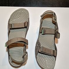 Nwot Gray Velcro Strap Waterproof Sandals By Merrell. Color Is Brindle. Never Worn. Style #J19950 Women's Size 9 Comfortable Brown Sport Sandals For Outdoor, Casual Khaki Sandals For Outdoor, Casual Khaki Outdoor Sandals, Waterproof Open Toe Sport Sandals For Walking, Waterproof Sport Sandals With Round Toe For Walking, Waterproof Sport Sandals For Walking With Round Toe, Waterproof Sandals, Merrell Shoes, Velcro Straps