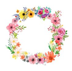 an image of a flower wreath on a white background with the letter o in it