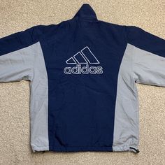 Adidas Vintage 90s Spellout Tracksuit Jacket Track Top Training Zip Through L. Condition is Used. Dispatched with Royal Mail 2nd Class.  All defects have been photographed.  Measurements: Pit to pit: 24.5 inches Length (shoulder to bottom): 28 inches Sleeve: 19 inches  Check out our other items and feel free to message us for more information :) Luxury Men's Track Jacket For College, Luxury Men's Crew Neck Track Jacket, Men's Luxury Functional Track Jacket, Luxury Classic Men's Track Jacket, Men's Luxury Crew Neck Track Jacket, Adidas Tracksuit, Adidas Vintage, Tracksuit Jacket, Top Vintage