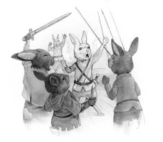 Black Rabbit Brotherhood, Rabbit Swordsman, Rabbit Warren Illustration, The World Of Peter Rabbit And Friends, The Tale Of Peter Rabbit Illustrations, Character Sketches