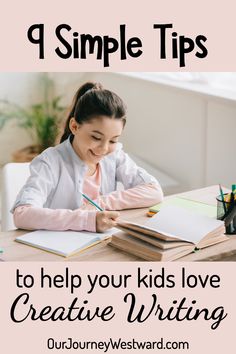 9 Simple Tips To Help Kids Love Creative Writing - Our Journey Westward How To Start Homeschooling, Teaching Grammar, Grammar Lessons, Homeschool Help, Kids Journal, Homeschool Planning, Inspiration For Kids