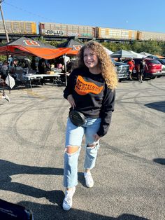 Show your school spirit in this cute sweatshirt. Comfort, casual and loose fitting, made on 50/50 cotton/poly blend shirts.  Embroidered Pennant Sweatshirt.  We can do about any color and mascot wanted. Just leave us a note at checkout.  ☺️ Please message us if you have a custom color request and we will create a separate listing for custom requests.  You can follow us at the below link for chances to win giveaways and to see all of our latest creations.  https://www.facebook.com/groups/710060383256657/?ref=share&mibextid=S66gvF College Team-colored Sweatshirt For Fall, School Spirit Sweatshirt With Team Name For Fall, College Team Name Sweatshirt For Fall, Varsity T-shirt For College In Fall, College Cotton Sweatshirt With Screen Print, Fall Team Name Sweatshirt Fan Apparel, Fall Fan Apparel Sweatshirt With Team Name, Collegiate Cotton Sweatshirt With Screen Print, College Team Spirit T-shirt For Fall