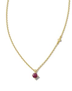 Genuine gemstones shine in our newest dainty essential, the Maisie 18k Gold Vermeil Pendant Necklace in Ruby. Minimalists will love wearing this delicate necklace on its own, and maximalists will stack it alongside their go-to essentials for a personalized layered look. Ruby represents July birthdays, inspiring passion, adventure, and creativity. Metal 18k Yellow Gold Vermeil What is Vermeil? Vermeil (that’s pronounced ver-may) is a gold plating technique that dates back to the 19th century. Whi Plating Techniques, Delicate Necklace, Layered Look, White Pearl, Kendra Scott, Gold Plating, Gold Vermeil, Timeless Pieces, 19th Century