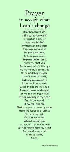 a poem written in green with the words'prayer for a family in crisis '