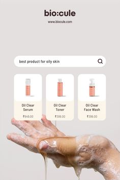 a person's hand with soap on it and the words best product for oily skin