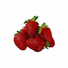 four strawberries are stacked on top of each other