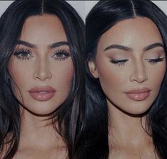 Kim K Makeup, Kardashian Makeup, Kim Kardashian Makeup, Kim Kardashian Hair, Estilo Kardashian, Wife Aesthetic, Glam Makeup Look, Mob Wife, Nude Makeup