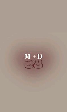 the logo for m & d is shown on a gray background