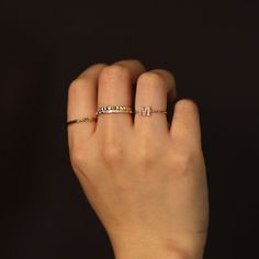 14K Solid Gold Grooved Ring, Irregular Groove Ring, 14K Gold Layering Ring, Minimalist Ring, Solid Gold Ring, Stacking Ring, 14K Gold Band ≫ Product Details ◈ Band Width: Approx. 1.8 mm ◈ Band Height: Approx. 1.2 mm ◈ Metal: Solid 14K Gold ◈ Gold Color: Yellow gold, Rose gold ≫ Please read our FAQ below for more detail. Tiny Initial Open Ring For Promise, Tiny Open Initial Promise Ring, Stackable Open Ring Initial In Fine Jewelry, Fine Jewelry Stackable Initial Open Ring, Minimalist 14k Gold Stackable Rings, 14k Gold Stackable Initial Open Ring, Minimalist 14k Gold Thick Band Stackable Rings, Minimalist Yellow Gold Plated Stackable Rings, Gold 14k Gold-filled Simple Midi Rings