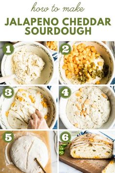 step by step instructions to make jalapeno cheddar sourdough