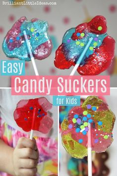 easy candy suckers for kids to make