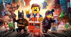 the lego movie poster with many characters