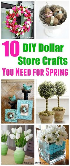 10 diy dollar store crafts you need for spring