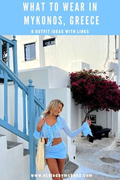 What To Wear In Mykonos, Greece: 8 Outfit Ideas To Wear in October Mykonos Night Outfit, Mykonos Resort, Boat Day Outfit, Donna And The Dynamos, The Dynamos, Teal Suit, Africa Trip, Low Rise Skirt, Greece Trip