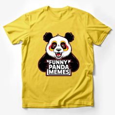 Funny Panda Memes T-Shirt, Colorful Panda Bear Graphic Tee, Unisex Casual Wear Male T-Shirt Custom graphic T-Shirt.Customize your color Bear Graphic Tee, Mom Bear, Pop Art Shirt, Funny Panda, Animal Graphic Tee, Panda Tshirt, Cartoon Panda, Classic Cartoon Characters, Graphic Print Shirt