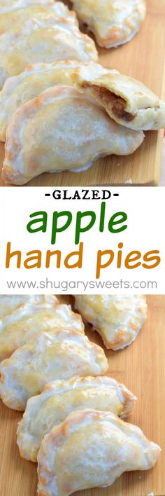 These Glazed Apple Hand Pies are the perfect fall treat. And in only 30 minutes, you'll have one of these delicious baked treats in your hands! Pie Glaze, Apple Hand Pies, Fried Pies, Shugary Sweets, Baked Treats, Hand Pies, Pie Dessert, No Bake Treats, How Sweet Eats