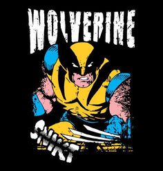 wolverine with the words wolverine on it