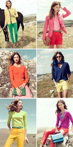 Warm Spring Outfits, Spring Energy, True Spring Colors, Color Outfits, Bright Outfits