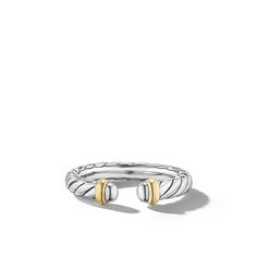 David Yurman's iconic Cable motif beautifully adorns a universal symbol or shape, creating a modern talisman meant to be collected, combined and treasured. Sterling silver with 14-karat yellow gold Ring, 3.4mm Ring Size - 6 Style #R18268 S46 Bull Ring, Coin Shop, Diamond Education, Jewelry Lookbook, Ring Pendant Necklace, Womens Wedding Bands, Custom Jewelry Design, Yellow Gold Ring, Engagement Ring Wedding Band