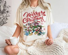 Vintage Retro Mickey's Very Merry Christmas Party 2023 Shirt Disney Cotton Christmas Tops, Disney Christmas Cotton Top, Disney World Christmas Shirts, Walt Disney World Christmas, Mickey And Friends Christmas, Vacation 2023, Xmas Movies, Disney Christmas Shirts, Disney World Christmas