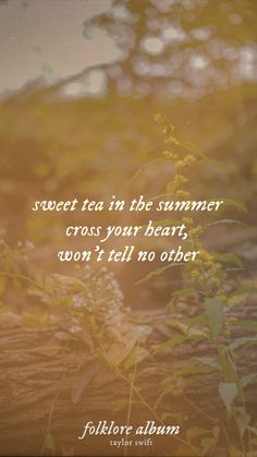 a quote from folklore about the summer cross your heart, won't tell no other