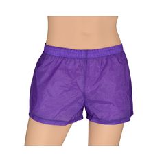 Sheer Purple Ripstop Nylon Square Cut Shorts   These are made from a very light weight fabric.   For the garments size measurements, please see below. Garment Measured Size Sizes: All measurements made when items are laid flat, waist & girth measurements have been multiplied by 2 XS  InchesCentimetres Elastic Minimum Stretch2256 Maximum Stretch3384 Side Seam9.524 Inseam25 S InchesCentimetres Elastic Minimum Stretch23.560 Maximum Stretch3691 Side Seam1128 Inseam2.256 M InchesCentimetres Elastic M Nylon Yoga Bottoms With Short Leg, Lightweight Nylon Activewear With Elastic Waistband, Lightweight Nylon Athleisure Bottoms, Nylon Gym Bottoms In Solid Color, Lightweight Moisture-wicking Nylon Bottoms, Sports Nylon Bottoms Short Length, Lightweight Sports Bottoms With Elastic Waistband, Sports Bottoms With Elastic Waistband, Lightweight Elastic Waistband Sports Bottoms