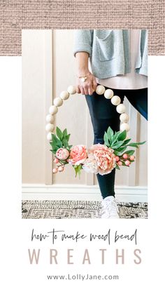 a woman with flowers and beads on her feet