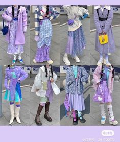 Purple Outfits, Kawaii Fashion Outfits, Playing Games, Looks Vintage, Kawaii Fashion, Costume Design