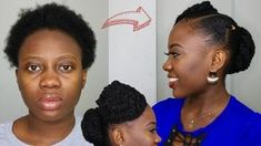 EASY Natural Protective Hairstyle | Short 4C Natural Hair Tutorial Protective Hairstyles For Short Natural, Hairstyles For Short Natural Hair, Short Natural Hair, Protective Hairstyles For Natural Hair