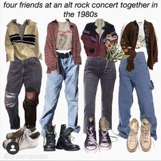 Four Friends, Mood Clothes, The Smiths, Mood Board Fashion, Swaggy Outfits, Alternative Outfits, Cool Sweaters, Character Outfits, Mode Inspiration