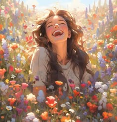 Smile flowers sky Illustration Kunst, Cute Cartoon Pictures, Girly Art Illustrations, Dessin Adorable, Dreamy Art, Anime Scenery Wallpaper, Digital Art Girl, Girly Art, Art And Illustration