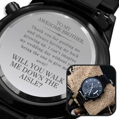 Bride Proposal, Watch Engraving, In Memory Of Dad, Watch Gift